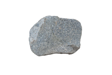 Fototapeta premium a piece of granite rock isolated on a white background.
