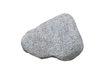 plutonic granite  rock isolated on white background. Its three main minerals are feldspar, quartz,...