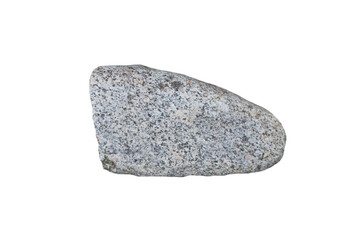 a piece of granite rock isolated on a white background.