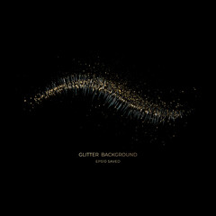 gold stardust light, glitter background