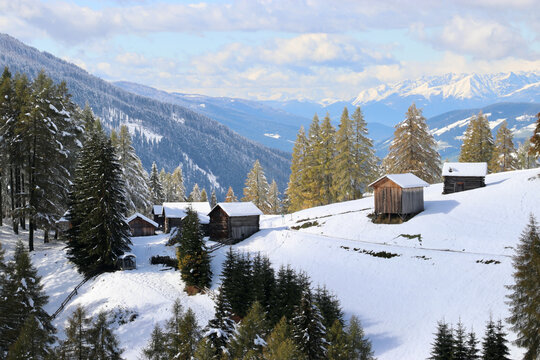 historisches "Negerd&ouml;rfle", Mitterberg, Sextner Dolomiten