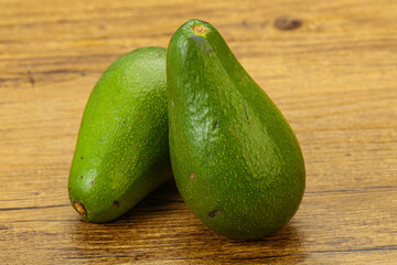 Two ripe exotic avocado vegetable