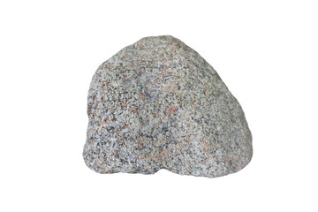 Granite rock isolated on a white background. Plutonic rocks are igneous rocks.