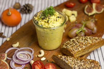 Pumpkin appetizer / Kürbis-Aufsttich auf Jausenbrett