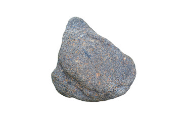 Granite rock isolated on white background. (Plutonic rock) 