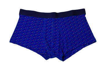 men's boxers underpants in colored stripes on a white background