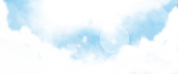 Abstract Background - bright light, clouds, and bokeh