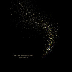 gold stardust light, glitter background © LHG