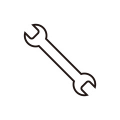 wrench icon. Wrench vector icon. Spanner symbol