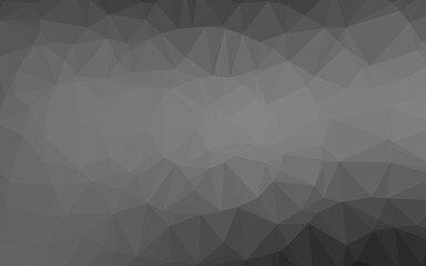 Light Silver, Gray vector shining triangular background.