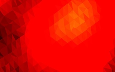 Fototapeta premium Light Red vector polygon abstract background.