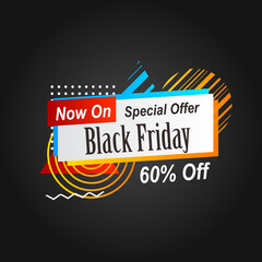 background with stripes for sale banner  promotion black friday