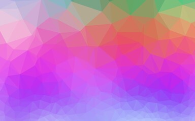 Light Multicolor, Rainbow vector polygon abstract layout.