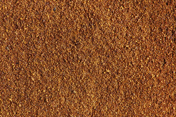 Instant chicory background close-up. Copy space. Top view