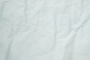 The texture of white recycle crumpled paper, copy space for text.