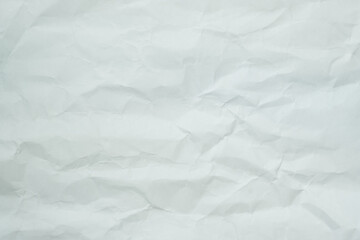 The texture of white recycle crumpled paper, copy space for text.