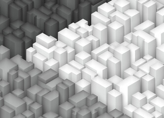 Obraz premium 抽象的3D背景画像（街並み風）