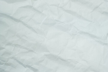 The texture of white recycle crumpled paper, copy space for text.
