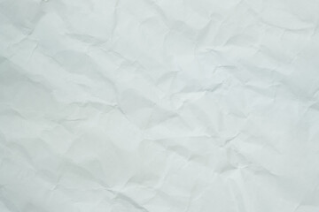 The texture of white recycle crumpled paper, copy space for text.