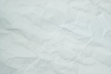 The texture of white recycle crumpled paper, copy space for text.