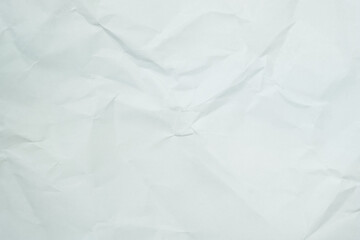 Obraz premium The texture of white recycle crumpled paper, copy space for text.