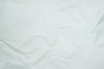 The texture of white recycle crumpled paper, copy space for text.