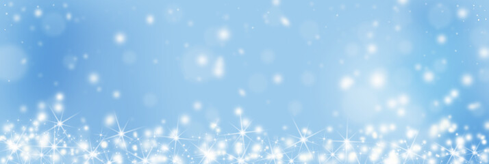 Snowfall in winter, christmas background
copy space for text, 
greeting card