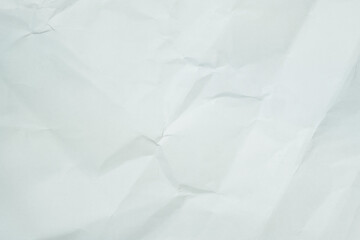 The texture of white recycle crumpled paper, copy space for text.