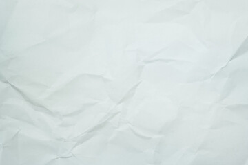 The texture of white recycle crumpled paper, copy space for text.