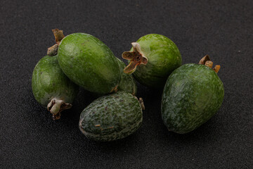 Tropical green sweet fruit Feijoa