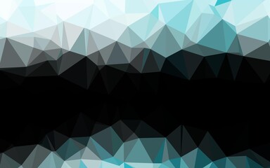 Light BLUE vector triangle mosaic cover.