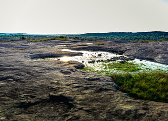 landscape with river and mountains
