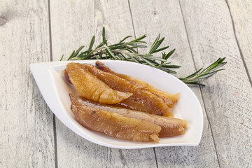 Pickled herring caviar