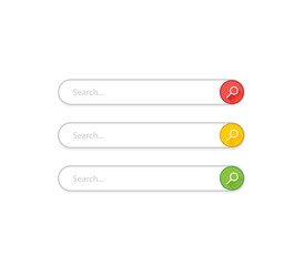 Fototapeta premium Search bar vector template for internet searching design. Vector illustration.