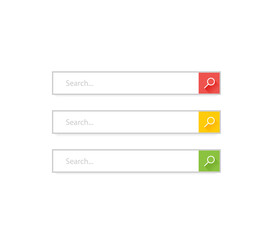 Search bar vector template for internet searching design. Vector illustration.