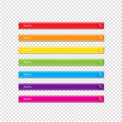 Search bar vector template for internet searching design. Vector illustration.