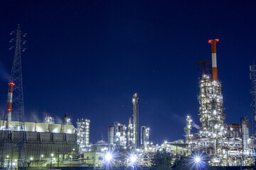 工場夜景（四日市コンビナート）
