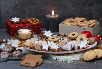 Auswahl an Weihnachtsgebäck