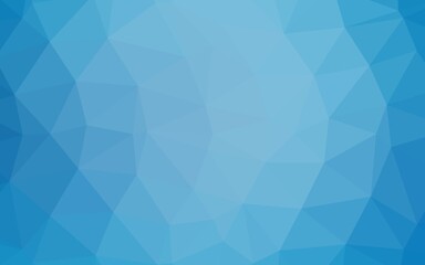 Light BLUE vector triangle mosaic texture.