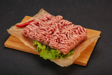 Raw Minced pork meat for cooking