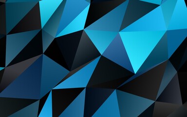 Fototapeta premium Light BLUE vector abstract polygonal texture.