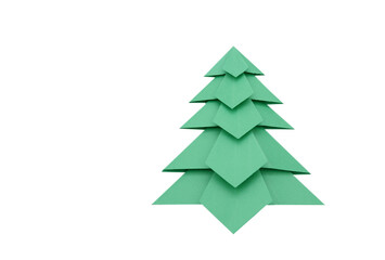 Origami Christmas tree paper