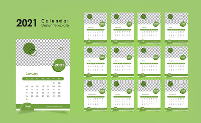 Wall Calendar 2021 for restaurant