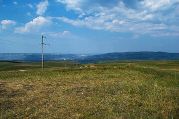 Mountain view. Mountains of the North Caucasus in summer