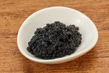 Luxury strugeon fish black caviar