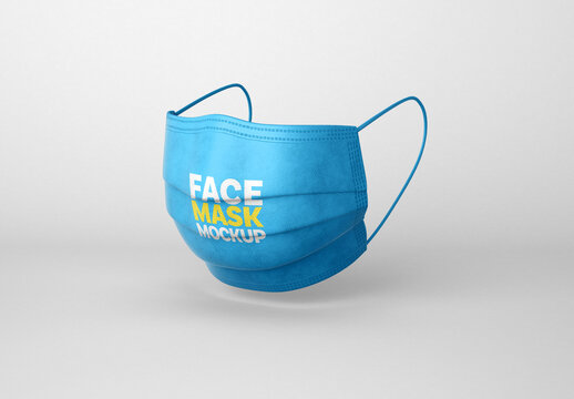 Face Mask Mockup for Creative Design and Branding Projects