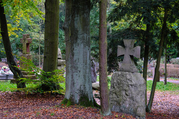 Central Cemetery in Szczecin (Poland). One of the largest necropolises in Europe