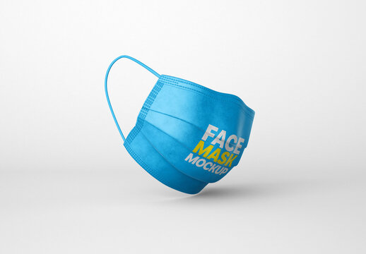 Face Mask Mockup for Creative Design and Branding Projects