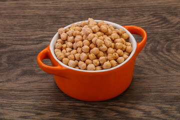 Vegan cuisine - Dry chickpea heap