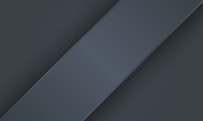 Abstract gray stripe diagonal background with shadow and halftone texture.